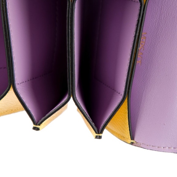 Versace Yellow Wallet with Metallic Emblem - Picture 3 of 3